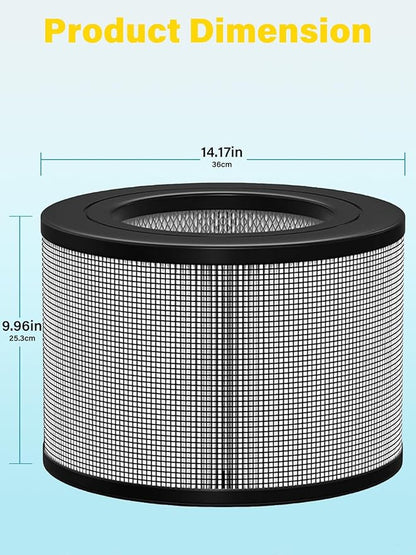 24000 Replacement Filter Set Compatible with Honeywell 50250-S & Kaz 50255 50255-HD Air Purifiers