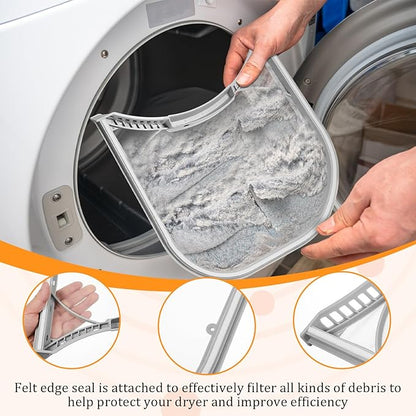 Patelai 2 Pcs 5231el1003b Dryer Lint Filter Replacement with Felt Seal Vent Cleaner Brush Compatible with Kenmore/LG Dryer Lint Screen Replacement Part #1266857, Ap4440606, Ps3527578, Dle2101w