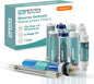 NU Aqua Reverse Osmosis Water Filter System Replacement Set - 6 Stage 1 Year UV Under Sink Kit - Membrane, Sediment, Carbon Filters, Parts & Fittings - Universal Undersink RO Filtration Cartridge Pack