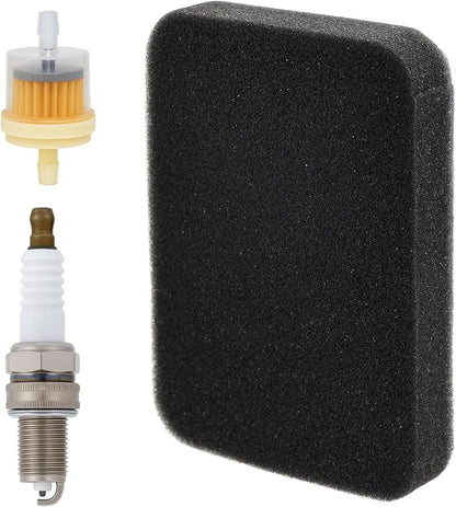 FitBest Air Filter 17211-899-000 + Spark Plug + Fuel Filter for Generac GP5500 GP6500 GP7500 GP8000E RS5500, Honda GX240 GX270 GX390 Generators