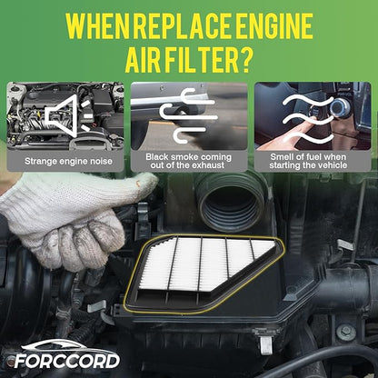 2-PACK Engine Air Filter CA10110 Replacement for Chevrolet Traverse 2009-2017, GMC Acadia 2007-2016, Buick Enclave 2008-2017, Outlook 2007-2010 Air Filter 15278634 Car Accessories