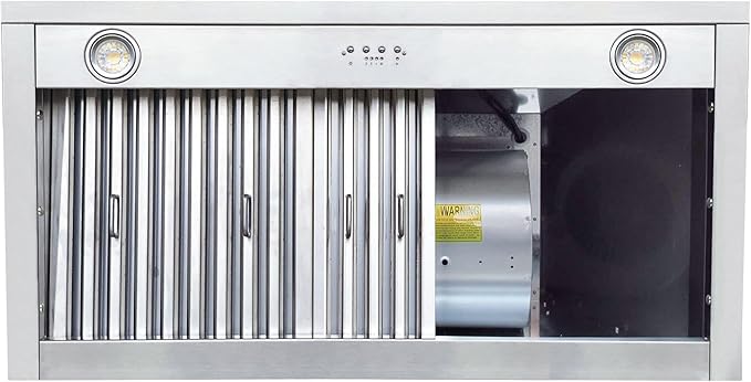 CT Copper Tailor Sloped Copper Vent Hood Wall Mount,30'' W,27''H, 610 CFM Exhaust Fan,Stainless Steel Vent,LED Light,Dishwasher-Safe Baffle Filters,VH8TR1