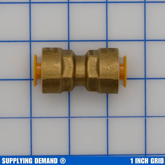 Supplying Demand SB1 5/8 Inch Quick Connect HVAC Brass Coupler Fitting