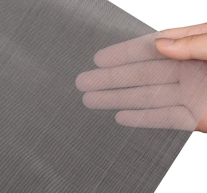 Hardware Cloth 304 Stainless Steel Insect Screen Mesh, 120 Mesh Air Vent Mesh Metal Woven Wire Mesh for Vent, Filter, Window & Garden(1x1m)