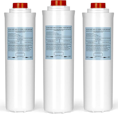 51300C Replacement Filter, 3 Packs Replacement for EzH2O Filter Bottle Stations, 3000 Gallon 51300C Water Filter Replacement for ERF750, 51299C, 55898C EWF3000(No Chip)