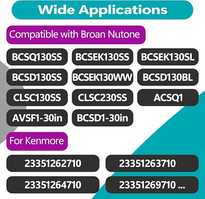 4 Pcs S99010430-002 Range Hood Filters Compatible with Broan-Nutone HPF30 Aluminum Mesh Grease Filter, Replaces 99010430-002, 4512880, 15.75''x13.78''x0.36''