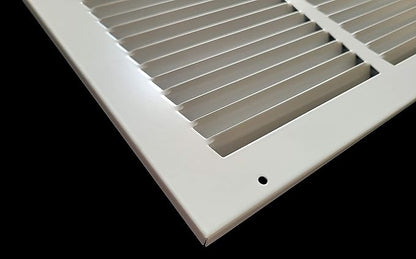 Fits 8x8 Duct Opening | Steel Return Air Grille by Handua | Vent Cover Grill for Sidewall and Ceiling | White | HVAC Cold Air Intake Grille | Outer Dimensions: 9.75"W X 9.75"