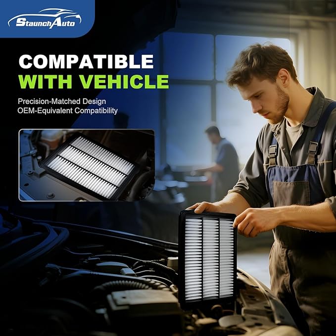 Engine & Cabin Air Filter for Hyundai Tucson 2016-2021, Kia Sportage 2017-2022 Air filter for Car Replacement 97133-D1000 CA12065 Automotive Accessories-2 Pack