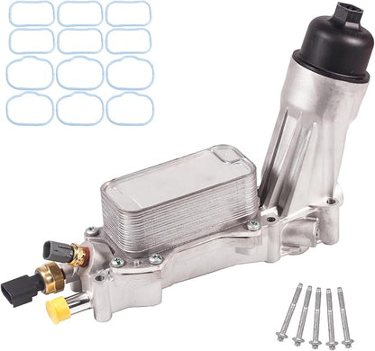 926-959 68105583AF for Dodge Charger Challenger Aluminum Engine Oil Filter Housing 3.6L&MS97204 Chrysler 200 300,Durango Grand Caravan Jeep Cherokee，Wrangler,Ram 1500 2011 2012 2013 2014-2023 926-876