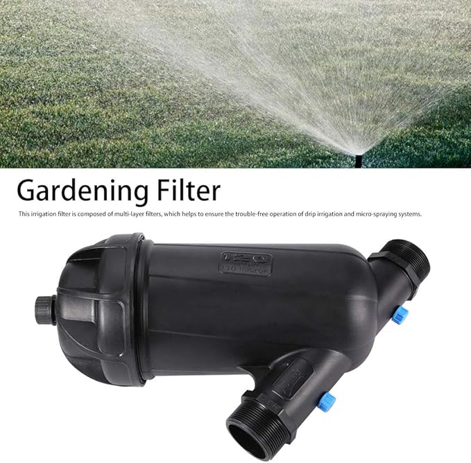 Agricultural Farm Y Type Mesh Filter Gardening Drip Irrigation Filtration Equipment MNPT 2in DN50 for Greenhouse and Garden Irrigation (Large (Overweight))