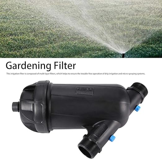 Gardening Mesh Filter Drip Irrigation Y Type Filter Multi Layer Plastic Filtration Equipment for Greenhouse Agricultural Farm Irrigation MNPT 2in DN50 120mesh 0.5 1.0Mpa (Large (Overweight))