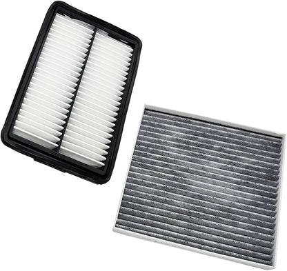 OPBU160-10881 Cabin and Engine Air Filter for Hyundai Kona (2018-2023),Veloster (2019-2021),and for Kia Soul (2020-2024).Replacement for CA12057,28113-F2000,97133-D3000,CF12160.