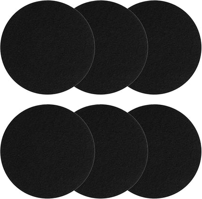 6 Pack Charcoal Filters for Compost Bucket, 7.25 inch Round Activated Carbon Replacement Filters for Kitchen Compost Bins Kitchen Composts Bin Charcoal Filter Replacements