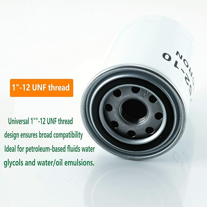‎Hydraulic Oil Filter 10 Micron Return Line Filter housing, 20 GPM High Flow, 200 PSI Max Pressure, 1"-12 Thread,Compatible with Log Splitters & Mini Excavators - Replaces CP-752-10,723-0405 221006