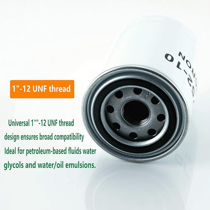 ‎Hydraulic Oil Filter 10 Micron Return Line Filter housing, 20 GPM High Flow, 200 PSI Max Pressure, 1"-12 Thread,Compatible with Log Splitters & Mini Excavators - Replaces CP-752-10,723-0405 221006