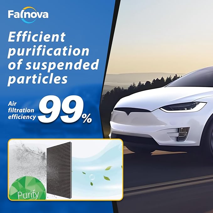 Compatible with Tesla Model X 2015-2020 Cabin Air Filter Intake HEAP Filter Kit - Includes Tools & Installation Guide