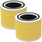 Core 200S-P Replacement Filter Compatible with LEVOIT Core 200S Smart WiFi Air PuriFier, Core 200S-RF Air Filter, Yellow, 2 Pack