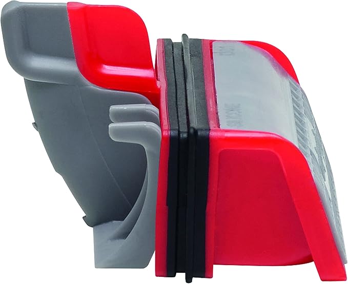 Wirquin 30723382 Slim+ Membrane with Removable Hair Filter for Shower Drain Plug, Red and Grey