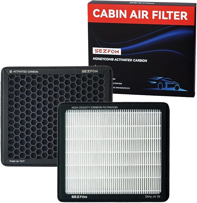 Cabin Air Filter for Toyota 4Runner Highlander RAV4 Tundra Camry Corolla Prius Sienna Avalon (2010-2019) Lexus ES RX NX Subaru Outback,Dual layer Air Filter Replacement with Activated Carbon