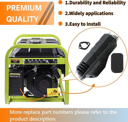 196cc 212cc 224cc Generator Air Filter Cleaner with Housing Cover Box Assembly for 3000 3500 4000 4500 Watt Champion Predator Firman Generators for Honda and Clone GX140 GX160 GX200
