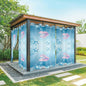 Ocean Shell Outdoor Curtains for Patio Corals Starfish Summer Marine Waterproof Outside Curtains with Grommet Top Weatherproof Curtain for Cabana Pergola Gazebo, 1 Panel, 54" W x 108" L