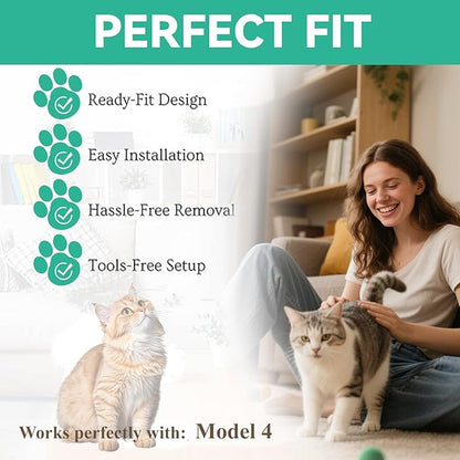 Lubise 8Pcs 0.5in Carbon Filters Compatible with LR 4,Replacement Activated Charcoal Filters for Litter Box Premium Filter,Thickened and Durable,Eliminate Odor and Controls Moisture on Pet's Body