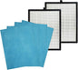 PUREBURG Replacement Filter Set Compatible with KVV & UNbeaten Pets 300 Air Purifiers,2-Pack H13 HEPA 4-Stage Filtration Pre-Filter (washable)