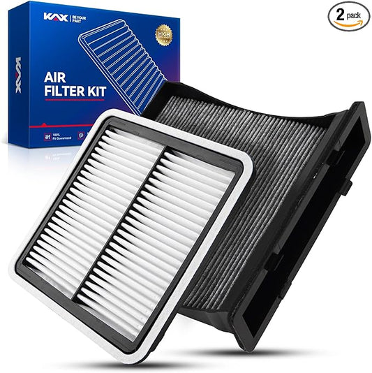 KAX Engine & Cabin Air Filter Kit for Subaru Forester 2009-2018, Impreza 2008-2016, XV Crosstrek 2013-2015 2.0L, Crosstrek 2016-2017 2.0L, WRX 2015-2021, Replace# CA9997 CF10930