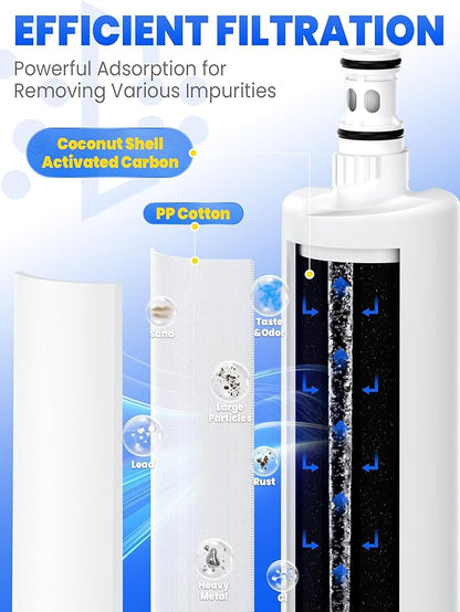 EDR5RXD1 Filter Compatible with EDR5RXD1, Filter 5, 4396508, 4392857, 4396510, 4392922, 8212491, 2203980, 4 Pack, By CHOPLO