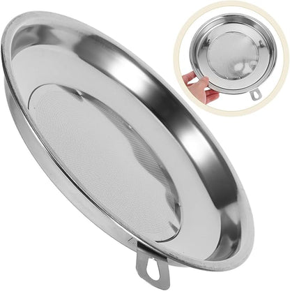 Homoyoyo Stainless Steel 304 Fine Mesh Food Strainer 20cm Cooking Oil Filter for Kitchen Oil and Tea Residue Filtration, Single Piece Sturdy Tea Waste Sieve for Home Cooking