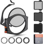K&F CONCEPT X PRO Square Filter Holder System Kit (Filter Holder + 95mm Circular Polarizer + Square ND1000 Filter + ND8 + ND64 + 4 Filter Adapter Rings) for Camera Lens with36 Multi-Coated