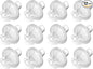 Nispira 12-Pack Universal CPAP Inline Viral Filter for ResMed, Dreamstation CPAP BiPAP Machines Standard Tubing Outlet 22 mm Machine Outlet 25mm