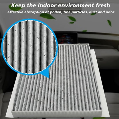 Cabin Air Filter JM2H0 Fits for 2008-11 Accent, 2007-16 Elantra, 2013-14 Elantra Coupe, 2013-17 Elantra GT, 2014-18 Forte, 2014-16 Forte Koup, 2014-18 Forte5, Replacement CF10728, 971330Q000