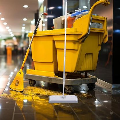 No-wash Dust Mop with Detachable Handle Wet and Dry Electrostatic Floor Cleaning Mop for Home Use Convenient Long-Handle Suitable for Hardwood and Tile Floors