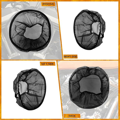 Air Filter Cover Motorcycle Waterproof Air Cleaner Rain Sock Dustproof Protective Air Intake Cover Fit for Harley Dyna Sportster Softail Touring Models