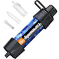 Straw Water Filter, Portable Water Filtration System Water Purifier, Personal Outdoor Emergency Survival Gear for Hiking Travel Camping Accessories Emergency Preparedness Outdoor Activities