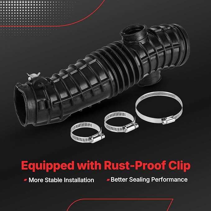 17228-RYP-A00 Air Intake Hose Tube with Clamps for 2006 2007 2008 Honda Pilot 3.5L