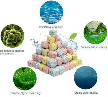Aquarium Ceramic 420g Bio Ceramic Media Ring for Aquarium Filter Replacement Biological Material Remover for Aquarium Fish Tank Pond Filter