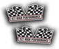 2X Engine Window Air Cleaner Sticker Decal - 427 High Performance for V8 Pro Street, Race, Big Block, Crate Motor Classic Muscle Car, Compatible with Chevrolet Chevy - 5x2.25 inch
