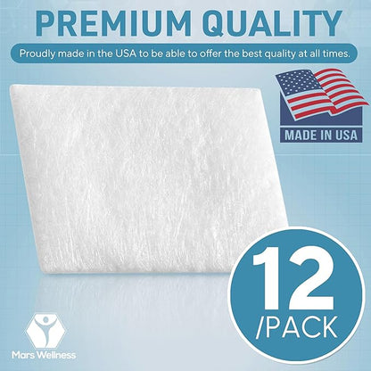 Mars Wellness CPAP Filter Kit - Compatible with 3B Medical Luna G3 Series CPAP Machines - 12 Ultra Fine Filters - Made in The USA