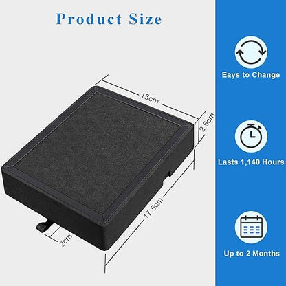 H2D/H2S Activated Carbon Air Filter, 3D Printer Activated Carbon Air Purifier Filter Replacement Accessories, for Bambu Lab H2S/H2D/H2D Laser, 1 Pack