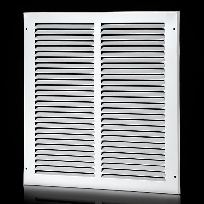 14x14 Return Air Grille(Duct Opening Size),Air Return Vent Cover,Flat Vent Cover,Rejillas De Aire Acondicionado Para Casa,Return Air Grilles,Outer Dimensions:15.75"Wx15.75"H(14"W x 14"H, Duct Opening)