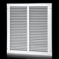14x14 Return Air Grille(Duct Opening Size),Air Return Vent Cover,Flat Vent Cover,Rejillas De Aire Acondicionado Para Casa,Return Air Grilles,Outer Dimensions:15.75"Wx15.75"H(14"W x 14"H, Duct Opening)