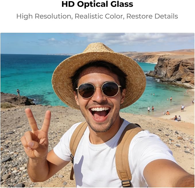 K&F CONCEPT Snap On CPL Filter Compatible with DJI Osmo Action 6, Circular Polarizers Filters, HD Optical Glass with Multi-Coated Anti-Glare Reduce Reflections Action Camera Accessories
