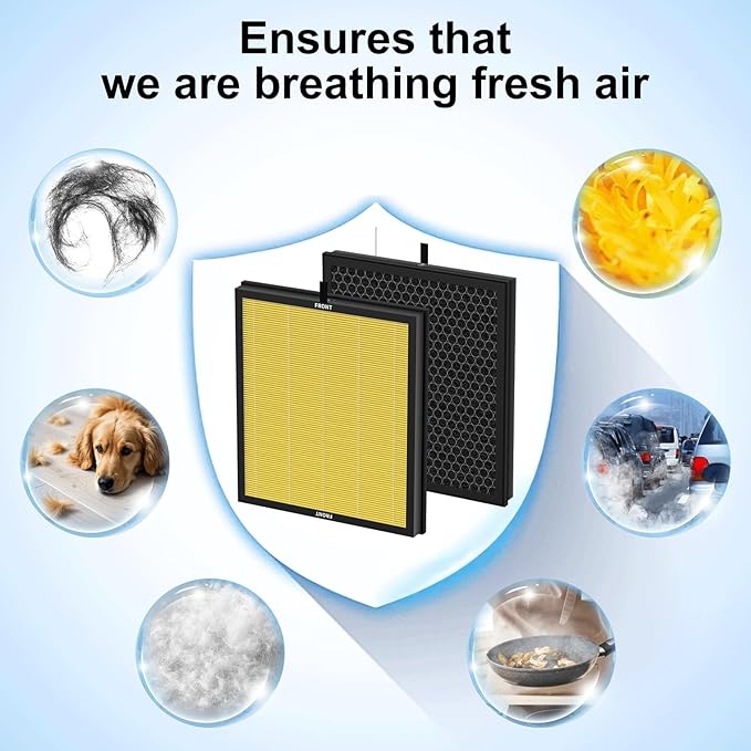 AP303 AP304 Replacement Filter, Compatible with DAYETTE FRESHDEW Air Cleaner Puri-Fier, HEPA Filter with 3 Stage Filtration, 2 Pack