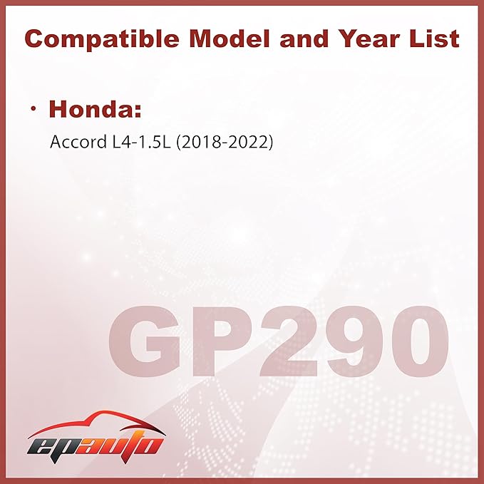 EPAuto GP290 (CA12290) Engine Air Filter Replacement for Honda Accord 1.5L (2018-2022)