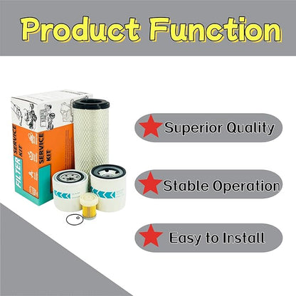 Filter Maintenance Kit TA040-93230 HH164-32430 6A320-59930 HH3A0-82623 Air/Oil/Fuel/Hyd Fit for K-bota L3800 L3700SU L3400 L3200 L2800 L2501 Tractors