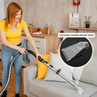 2Pcs Carpet Vac Extractor Attachment Tool, Portable Vacuum Cleaner Brush Head Extraction Nozzle, Shatter Proof Sofa Carpet Cleaning Nozzle, Transparent Vacuum Cleaner Parts for Cars Carpets Mobiles