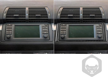 Carbon Fiber Interior Full Compatible with BMW X5 CD Panel Inner Frame-1