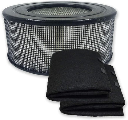 PUREBURG 21500 Replacement Filter Compatible with Honeywell 50150 51500 61500 11500(EV-15) 18150 11520 17200 Series Air Purifiers, H13 HEPA Cabon Pre-Filter Air Clean Dust VOCs Odor